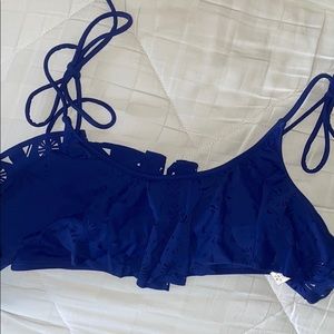 Blue bathing suit top